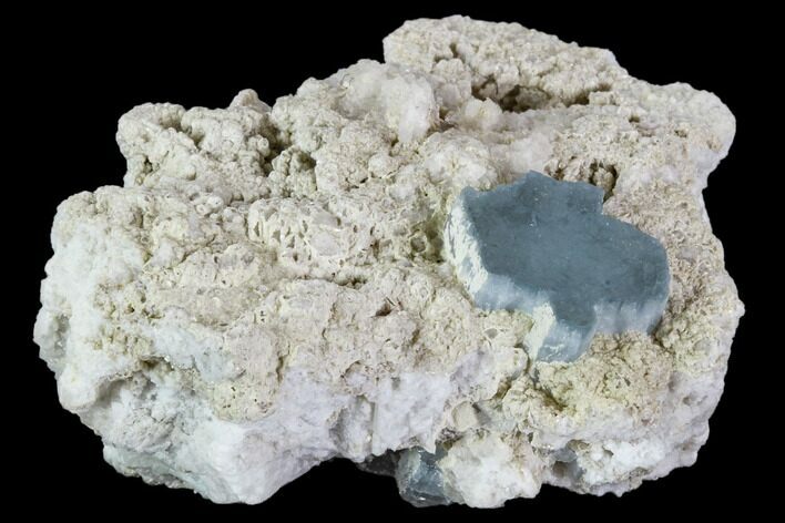 Aquamarine Crystal in Albite Crystal Matrix - Pakistan #111359